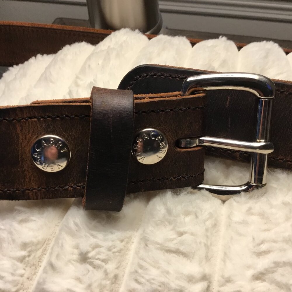 Versacarry Brown Leather Belt